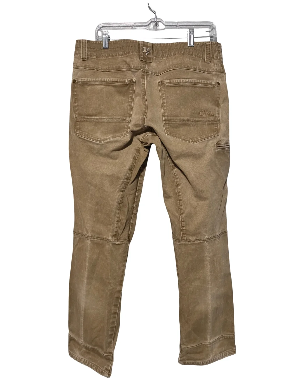 KÜHL Rydr Pants Mens 34x28 Tan Brown Canvas Workwear Gorpcore - Picture 5 of 11